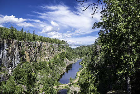 Scenic view under skies at Eagle Canyon, Ontario thumbnail