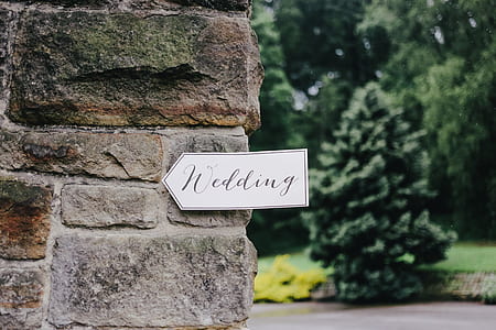 focus photography of wedding signage thumbnail