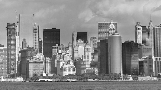 grayscale cityscape photography of New York buildings thumbnail