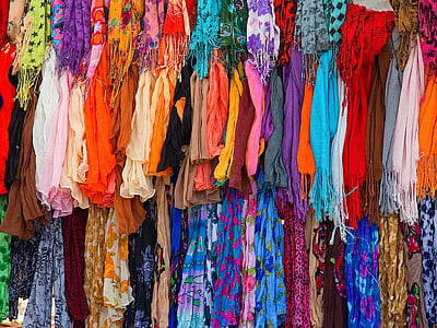 closeup photo of assorted-color scarf lot thumbnail