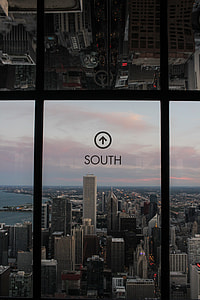 clear glass wall with South sticker thumbnail