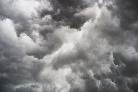 low angle photography of white clouds thumbnail