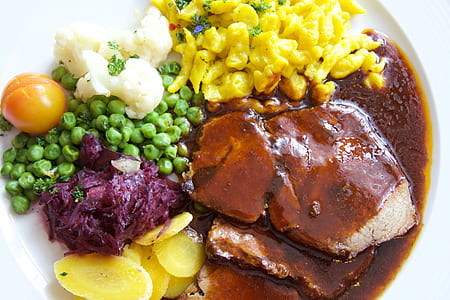 cooked meat with beans and sauce thumbnail