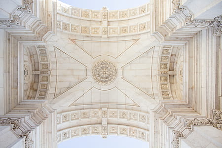 low angle photography of white building thumbnail