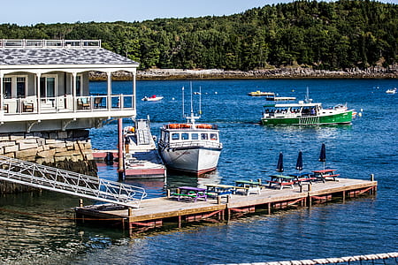 boat parked at dock thumbnail