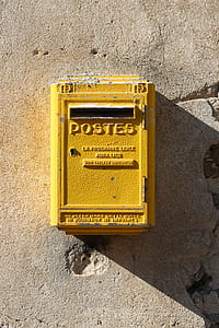 yellow metal mail box thumbnail