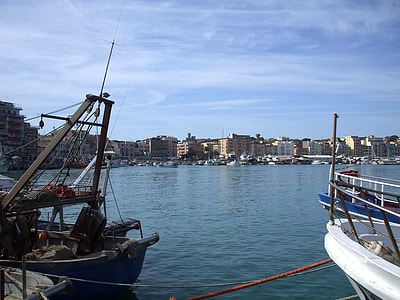 View of Anzio from the Harbor in Italy thumbnail