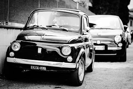 Grayscale Photo of Vehicle thumbnail
