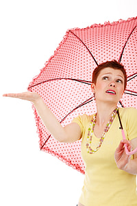 woman holding pink umbrella thumbnail