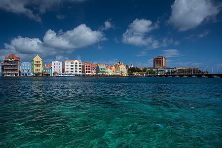 blue body of water near buildings thumbnail