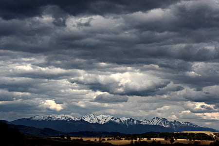 snow, landscape, mountains, nature thumbnail