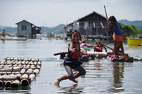 girl jumps through body of water thumbnail