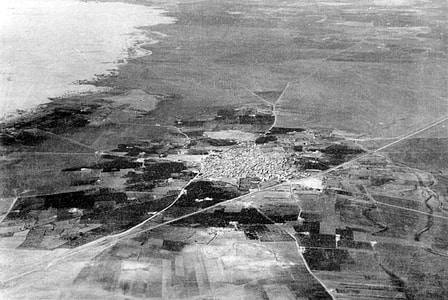 Aerial view of Isdud pre 1935 in Ashdod, Israel thumbnail