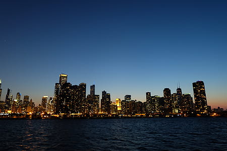 City Skyline during Nighttime thumbnail