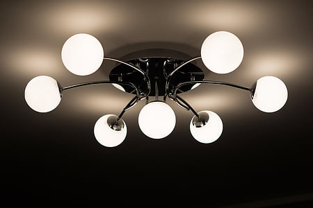 silver-colored frame glass pendant lamp thumbnail