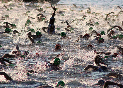 men swimming on water thumbnail