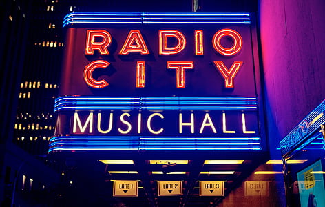 Radio City Music Hall signage thumbnail