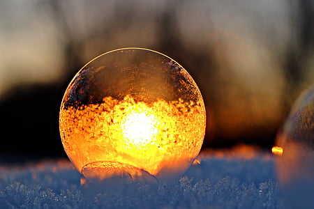 reflection of light on glass ball thumbnail