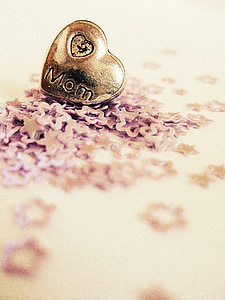 gold-colored mom heart accessory thumbnail