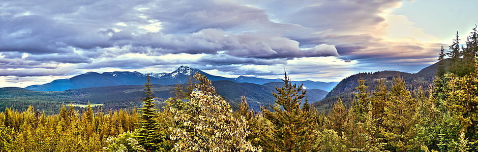 snow, landscape, mountains, nature thumbnail