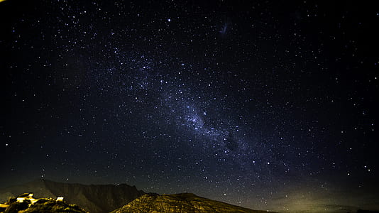 sky photo with stars at night time thumbnail