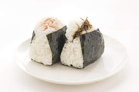 two rice on round plate thumbnail