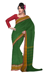 woman in green dupatta scarf thumbnail