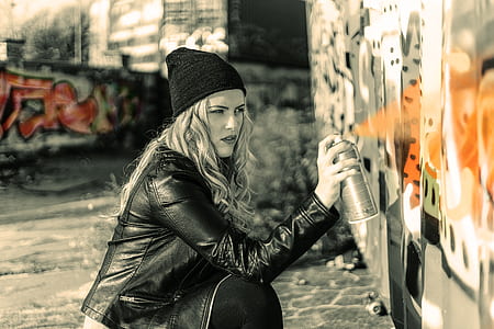 Woman Wearing a Black Suit Jacket thumbnail