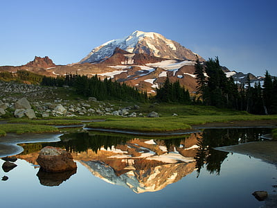 body of water near trees and mountain thumbnail