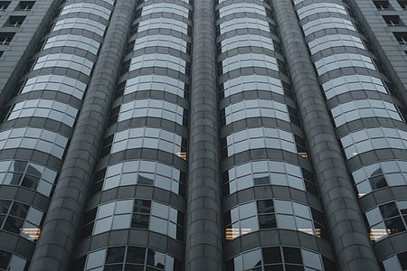 low-angle photography of curtain wall building thumbnail