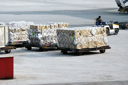 wooden pallet trolley carrying boxes thumbnail