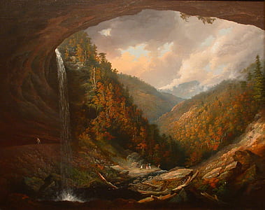 brown trees on mountain landscape photo thumbnail