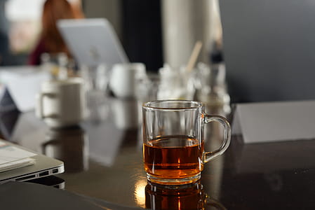 Shallow Focus Photo of Clear Glass Mug thumbnail