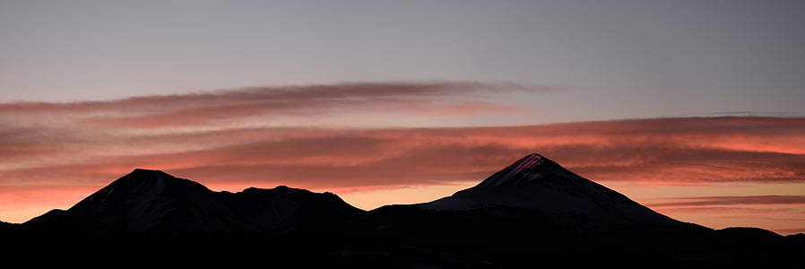 silhouette photo of mountains thumbnail