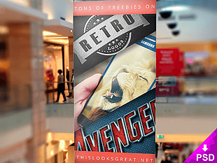 Mall Banner Mockup psd file
