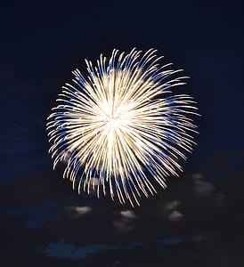 firework display on night thumbnail