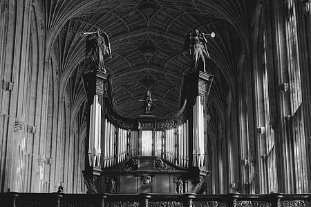 grayscale photography of cathedral thumbnail