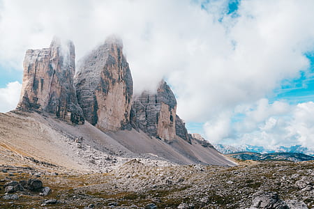 landscape photography of gray mountains thumbnail