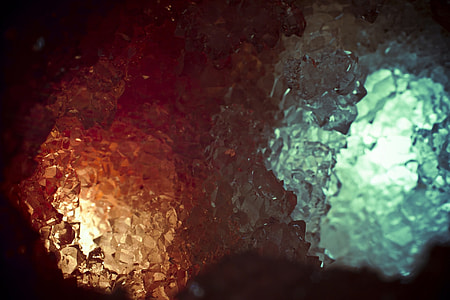 shallow focus of blue and red lights thumbnail