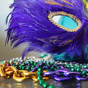 photo of purple and gold masquerade mask thumbnail