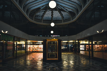 ticketing booth in the middle of building thumbnail