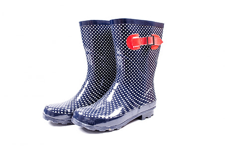 pair of gray rain boots thumbnail