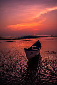 empty boat during golden hourse thumbnail