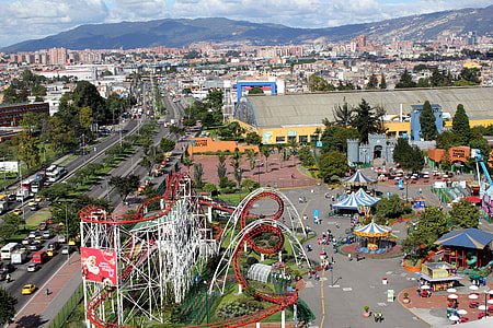 Fair, city, and streets and landscape in Bogota, Colombia thumbnail