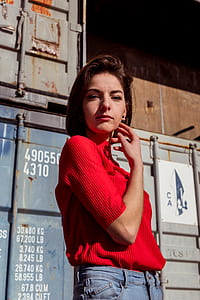 woman posing at camera thumbnail