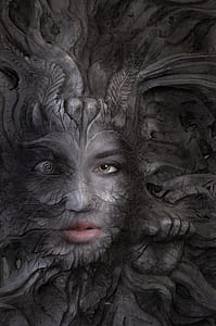 female root embossed painting thumbnail