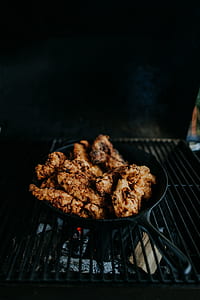 fried meat on top of griller thumbnail