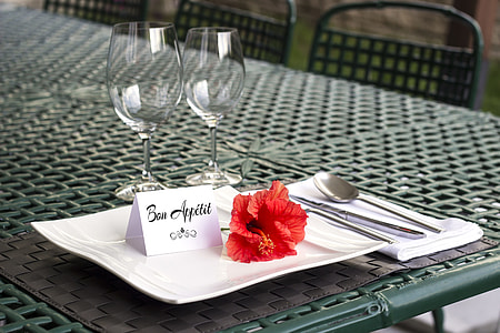 selective focus photo of dinnerware arrangement on table thumbnail