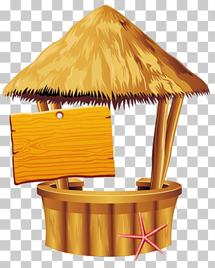 Tiki bar , Hawaiian Beach Tiki Bar , brown hut stall PNG clipart