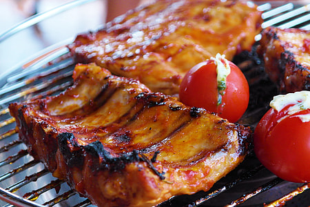 Space ribs on BBQ thumbnail